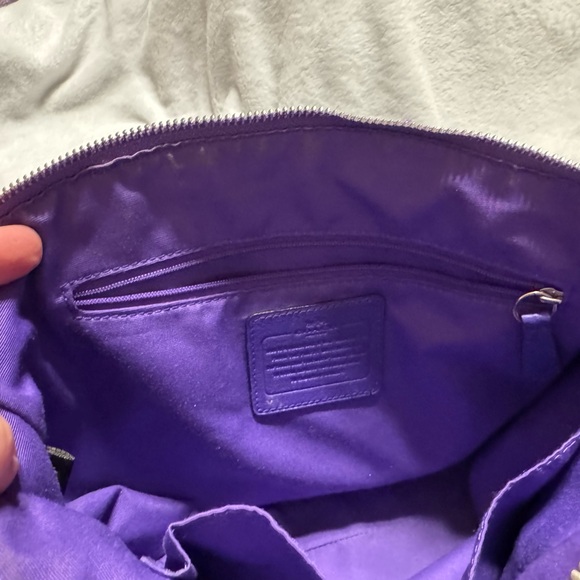 Coach Vibrant Purple Shoulder Bag - Picture 7 of 13